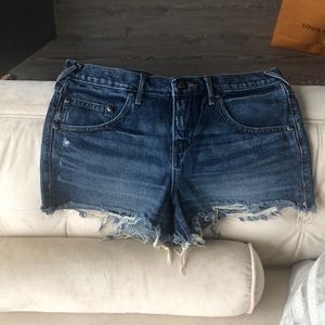 NWOT Free People Distressed Denim Short, 28